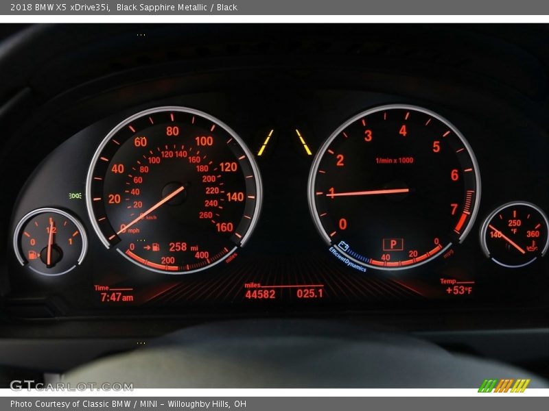 Black Sapphire Metallic / Black 2018 BMW X5 xDrive35i