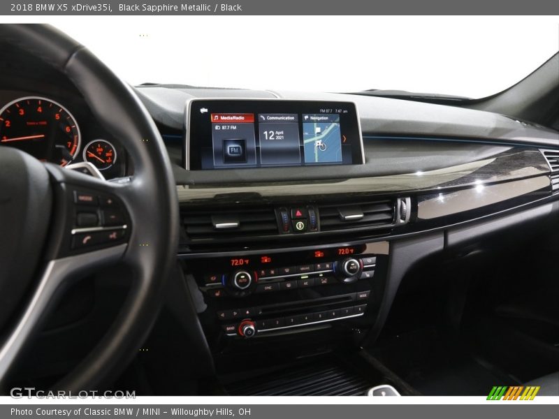 Black Sapphire Metallic / Black 2018 BMW X5 xDrive35i