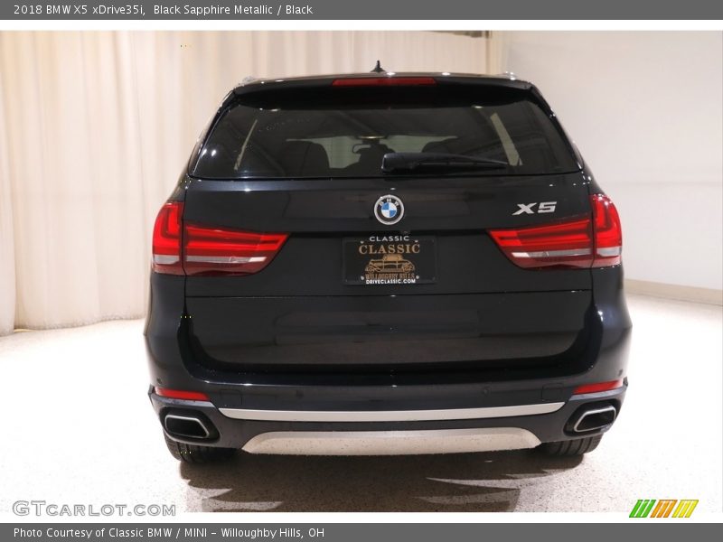 Black Sapphire Metallic / Black 2018 BMW X5 xDrive35i