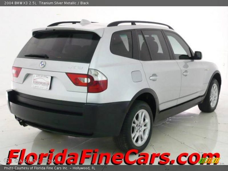 Titanium Silver Metallic / Black 2004 BMW X3 2.5i