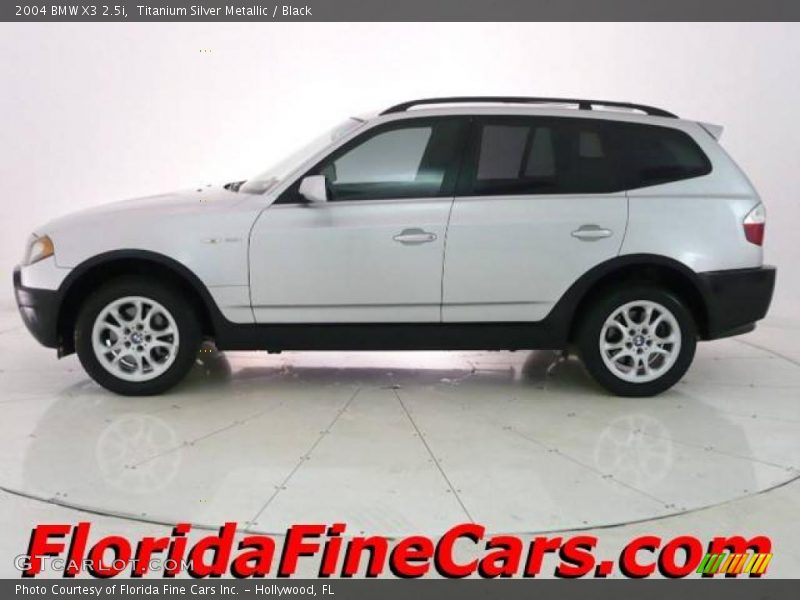 Titanium Silver Metallic / Black 2004 BMW X3 2.5i