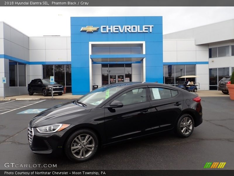 Phantom Black / Gray 2018 Hyundai Elantra SEL