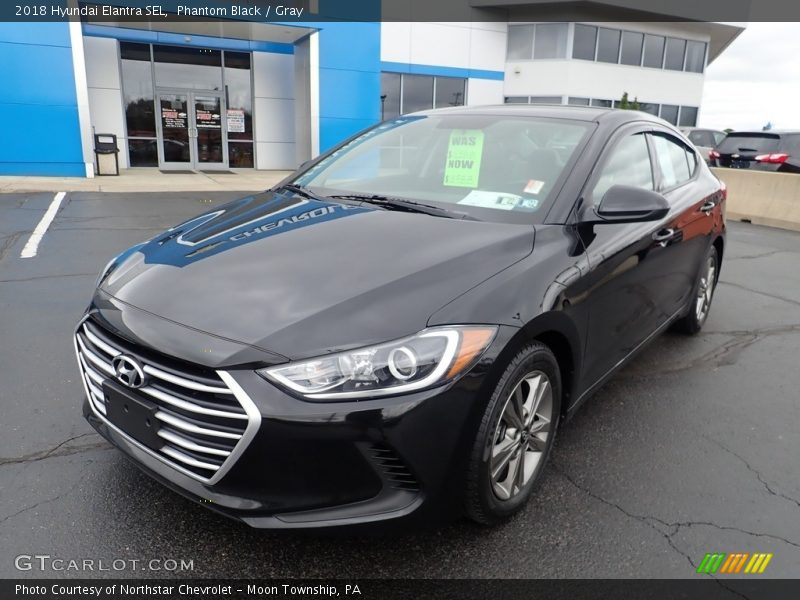 Phantom Black / Gray 2018 Hyundai Elantra SEL