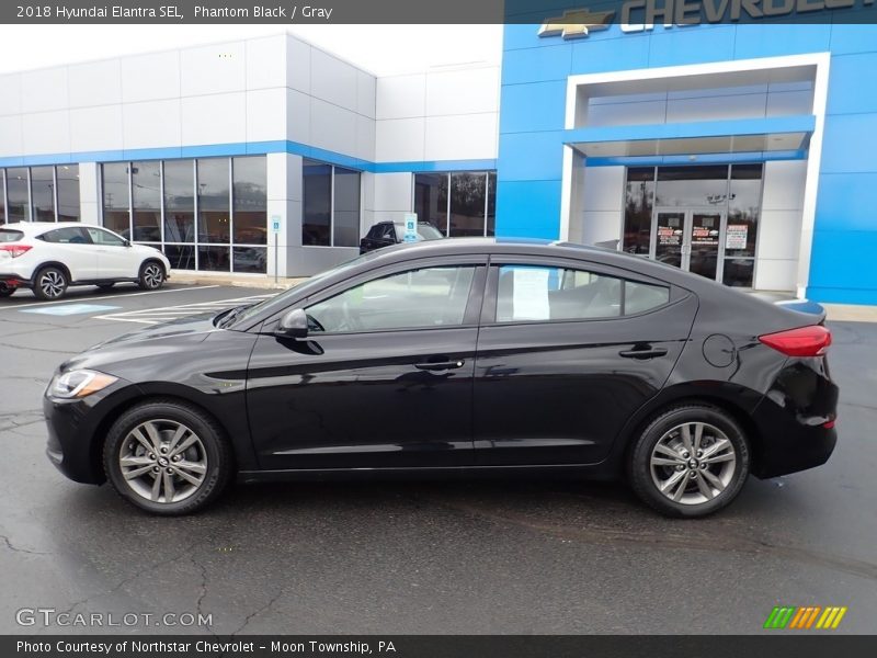 Phantom Black / Gray 2018 Hyundai Elantra SEL