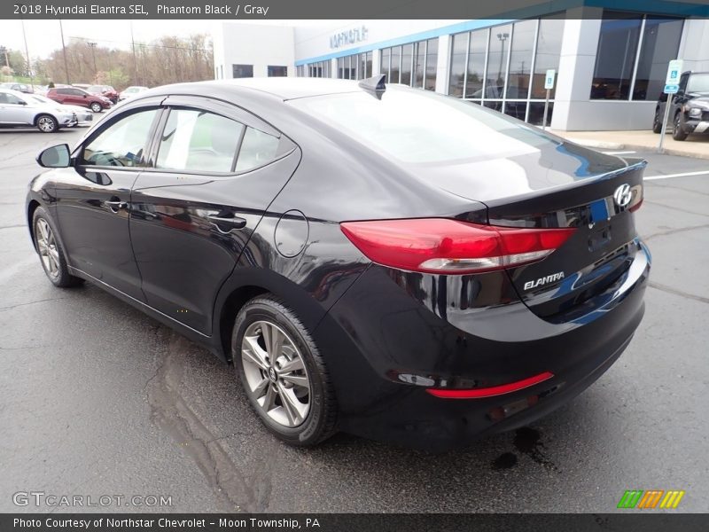 Phantom Black / Gray 2018 Hyundai Elantra SEL