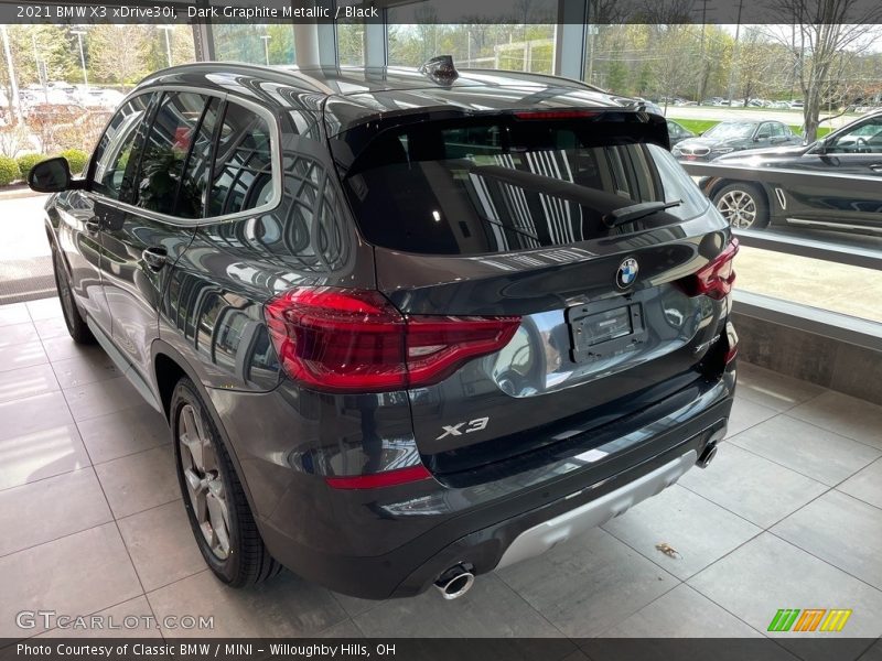 Dark Graphite Metallic / Black 2021 BMW X3 xDrive30i
