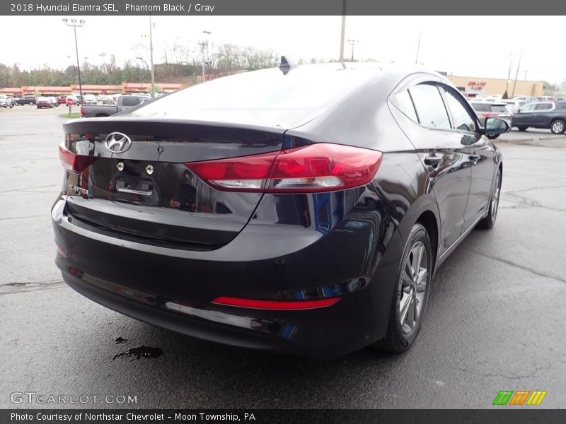 Phantom Black / Gray 2018 Hyundai Elantra SEL