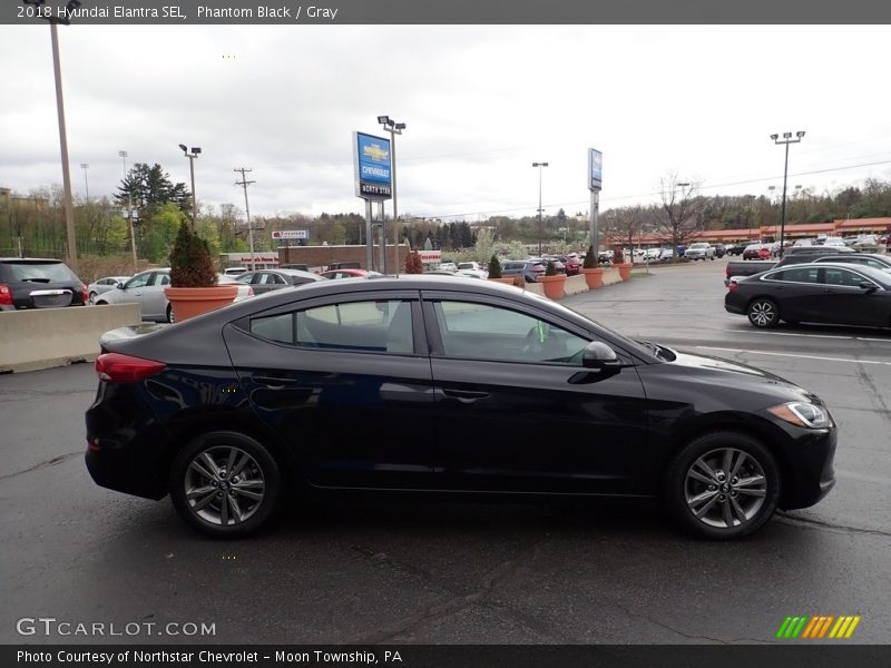 Phantom Black / Gray 2018 Hyundai Elantra SEL