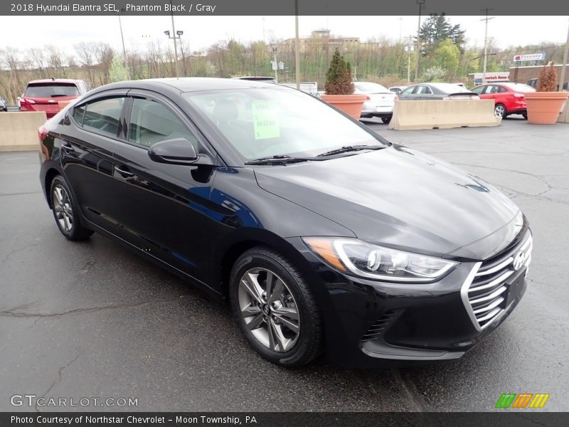 Phantom Black / Gray 2018 Hyundai Elantra SEL