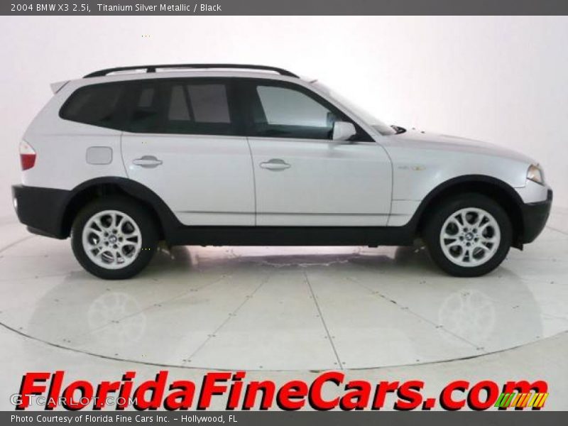 Titanium Silver Metallic / Black 2004 BMW X3 2.5i