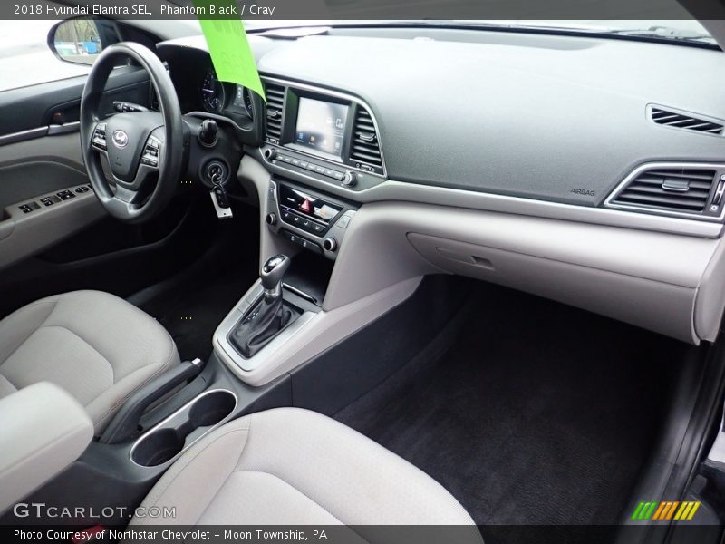 Phantom Black / Gray 2018 Hyundai Elantra SEL