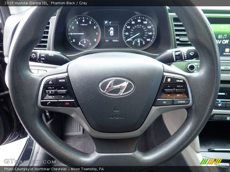 Phantom Black / Gray 2018 Hyundai Elantra SEL