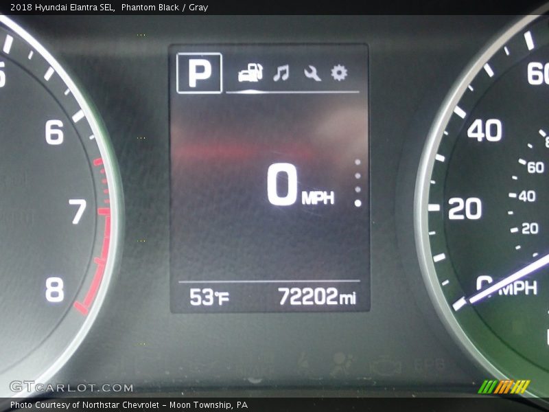 Phantom Black / Gray 2018 Hyundai Elantra SEL