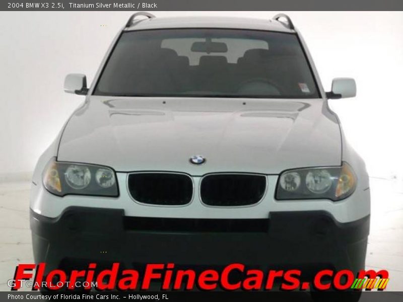 Titanium Silver Metallic / Black 2004 BMW X3 2.5i