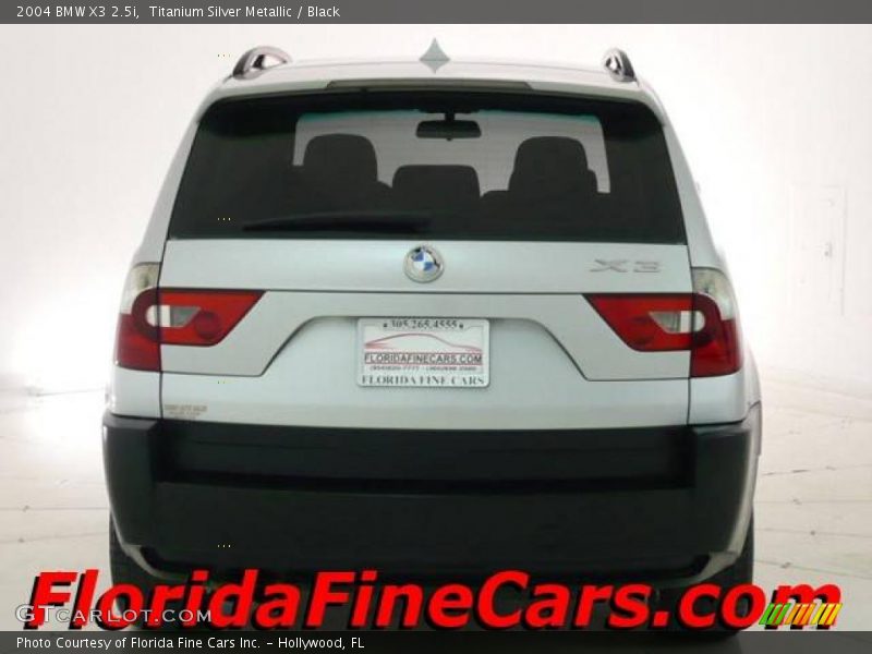 Titanium Silver Metallic / Black 2004 BMW X3 2.5i