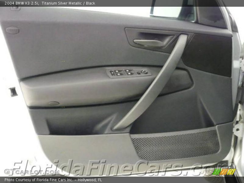 Titanium Silver Metallic / Black 2004 BMW X3 2.5i