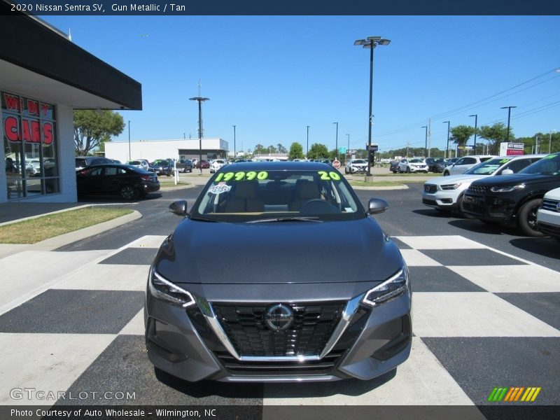Gun Metallic / Tan 2020 Nissan Sentra SV