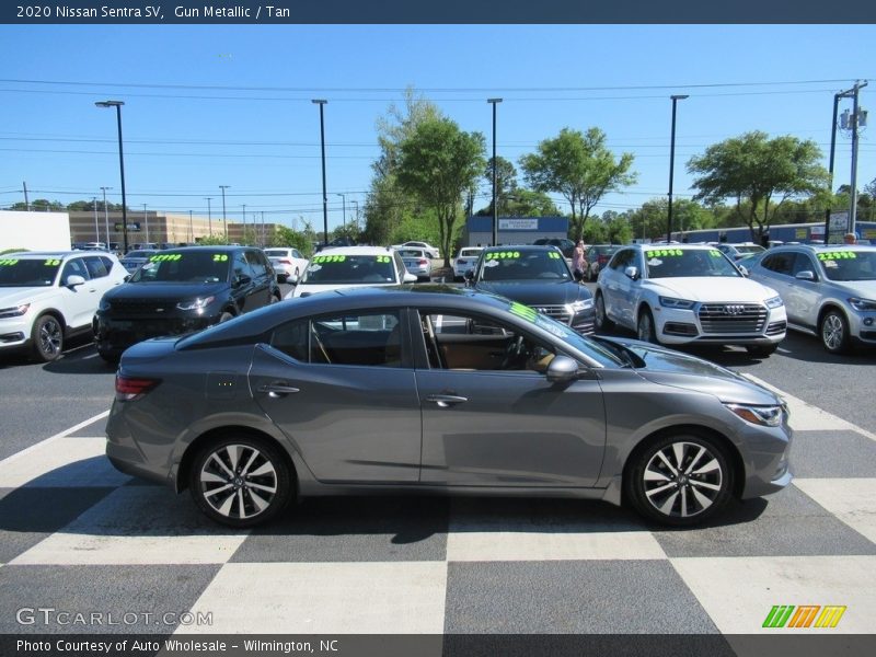 Gun Metallic / Tan 2020 Nissan Sentra SV