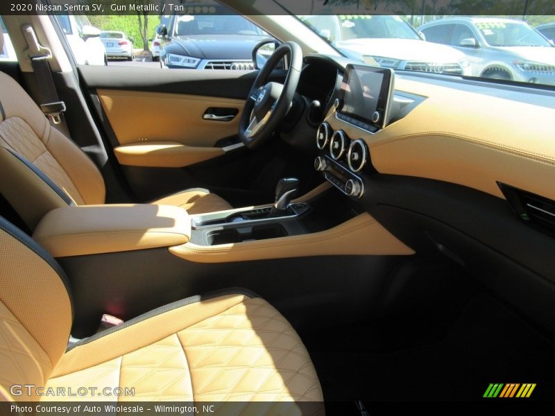 Gun Metallic / Tan 2020 Nissan Sentra SV