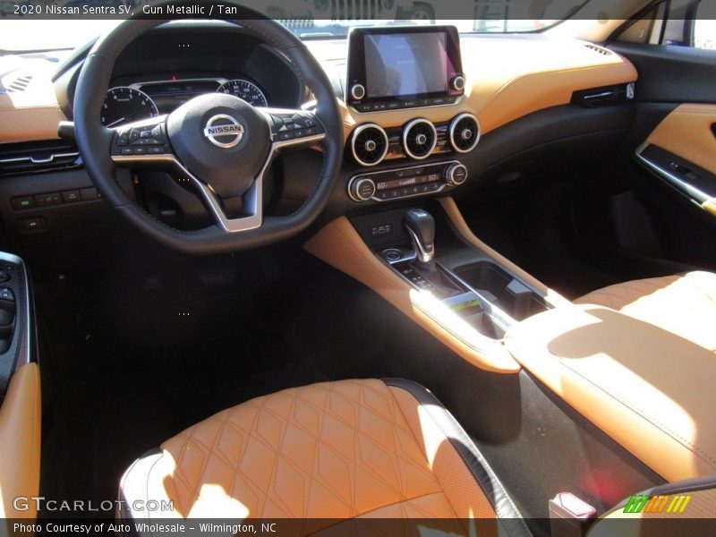 Gun Metallic / Tan 2020 Nissan Sentra SV
