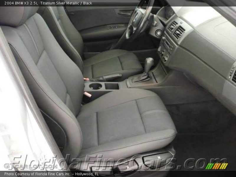 Titanium Silver Metallic / Black 2004 BMW X3 2.5i