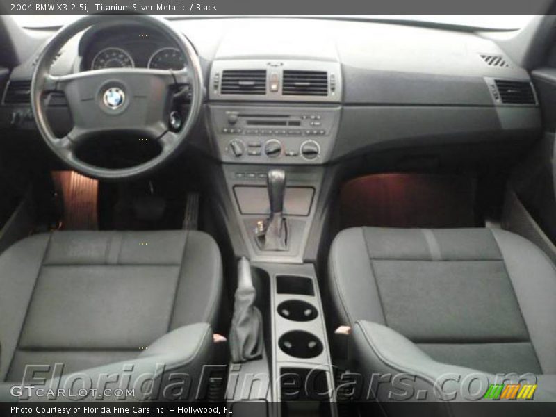 Titanium Silver Metallic / Black 2004 BMW X3 2.5i