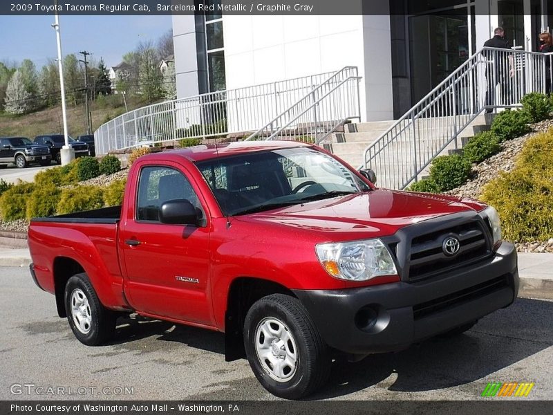 Barcelona Red Metallic / Graphite Gray 2009 Toyota Tacoma Regular Cab