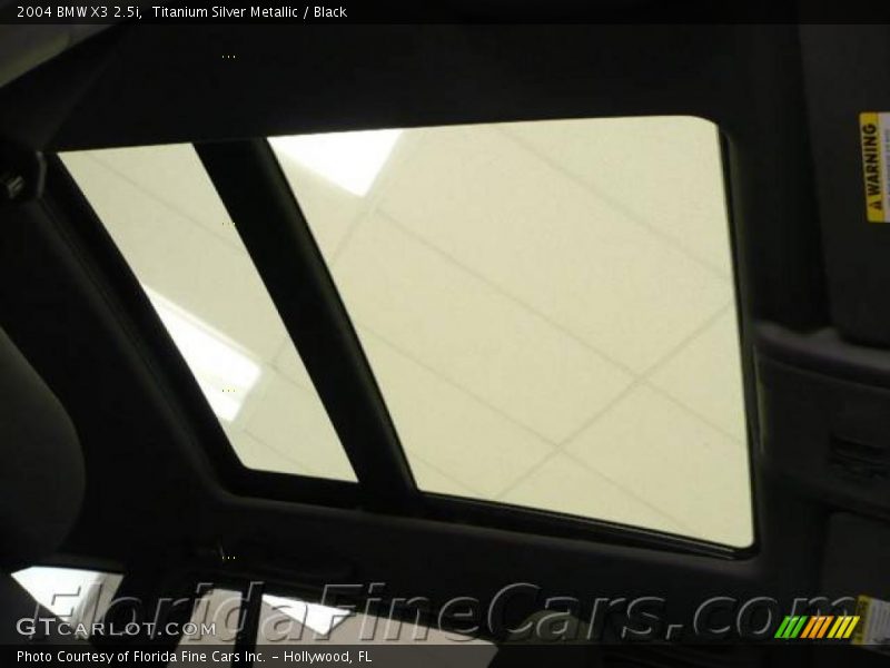 Titanium Silver Metallic / Black 2004 BMW X3 2.5i