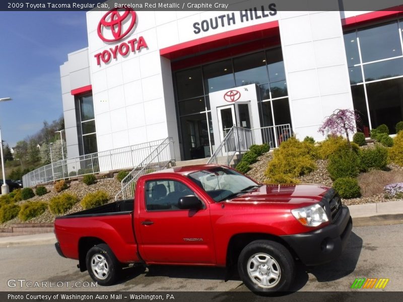Barcelona Red Metallic / Graphite Gray 2009 Toyota Tacoma Regular Cab