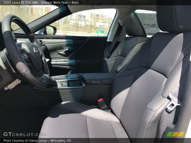 Eminent White Pearl / Black 2021 Lexus ES 250 AWD