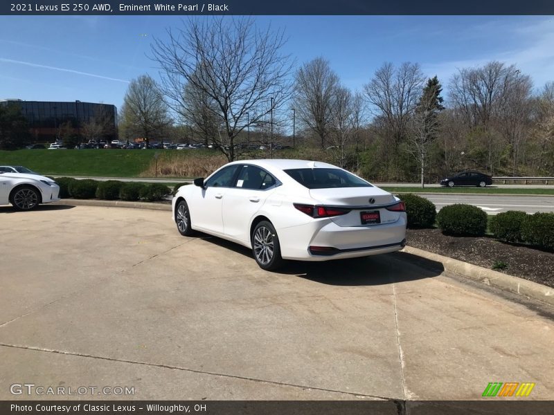 Eminent White Pearl / Black 2021 Lexus ES 250 AWD