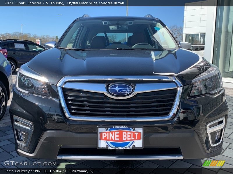Crystal Black Silica / Saddle Brown 2021 Subaru Forester 2.5i Touring