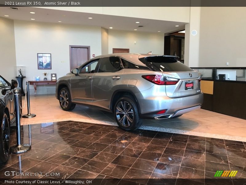 Atomic Silver / Black 2021 Lexus RX 350