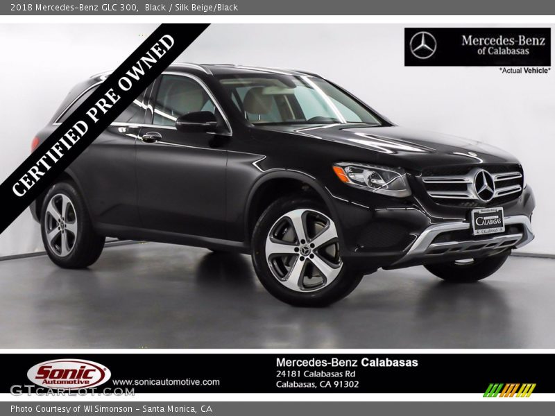 Black / Silk Beige/Black 2018 Mercedes-Benz GLC 300