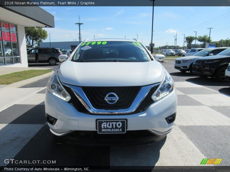 Pearl White / Graphite 2018 Nissan Murano Platinum