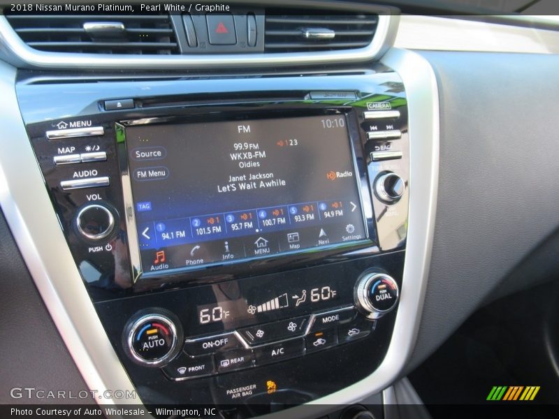 Pearl White / Graphite 2018 Nissan Murano Platinum