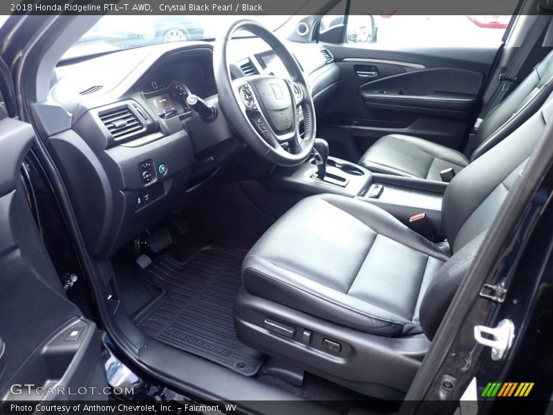 Crystal Black Pearl / Black 2018 Honda Ridgeline RTL-T AWD