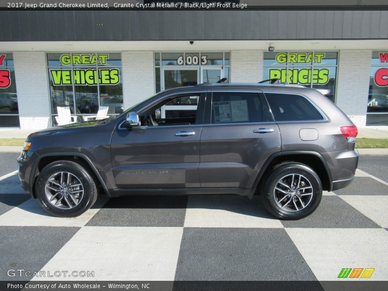 Granite Crystal Metallic / Black/Light Frost Beige 2017 Jeep Grand Cherokee Limited