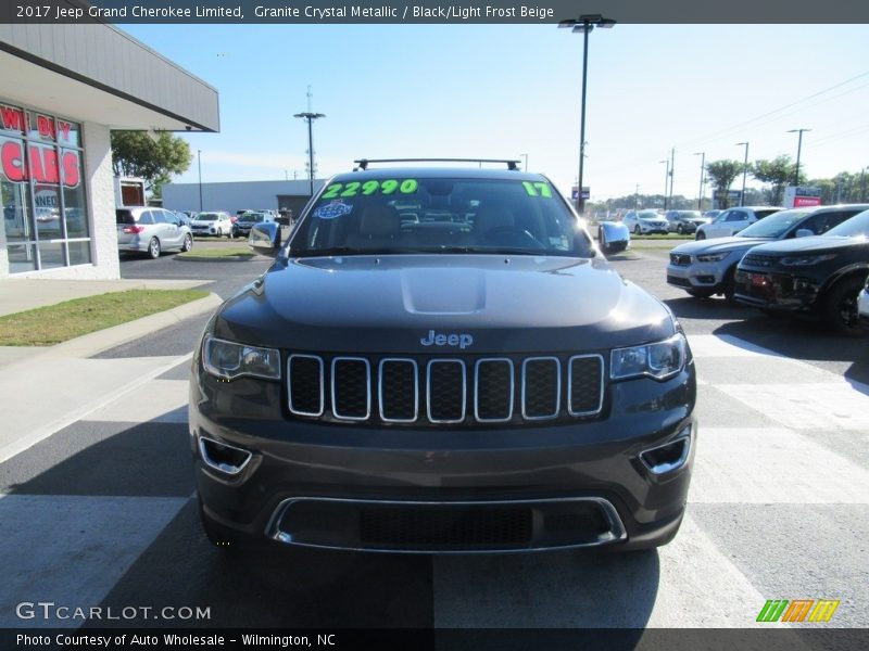 Granite Crystal Metallic / Black/Light Frost Beige 2017 Jeep Grand Cherokee Limited