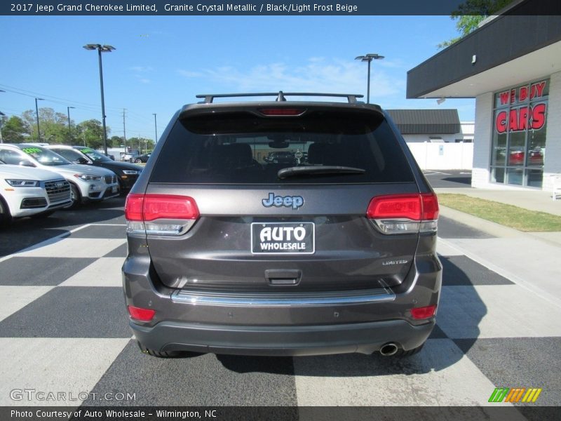Granite Crystal Metallic / Black/Light Frost Beige 2017 Jeep Grand Cherokee Limited