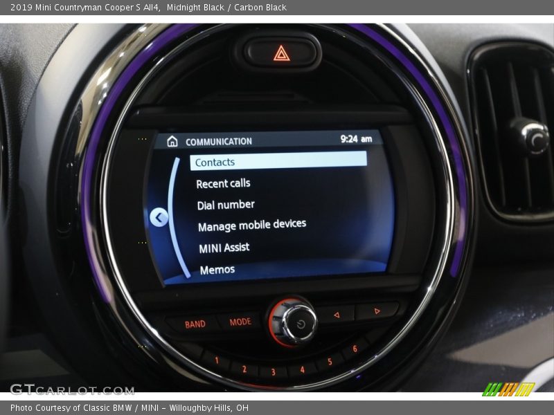 Midnight Black / Carbon Black 2019 Mini Countryman Cooper S All4