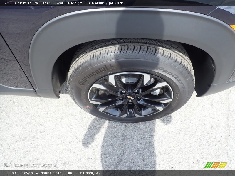 Midnight Blue Metallic / Jet Black 2021 Chevrolet TrailBlazer LT AWD