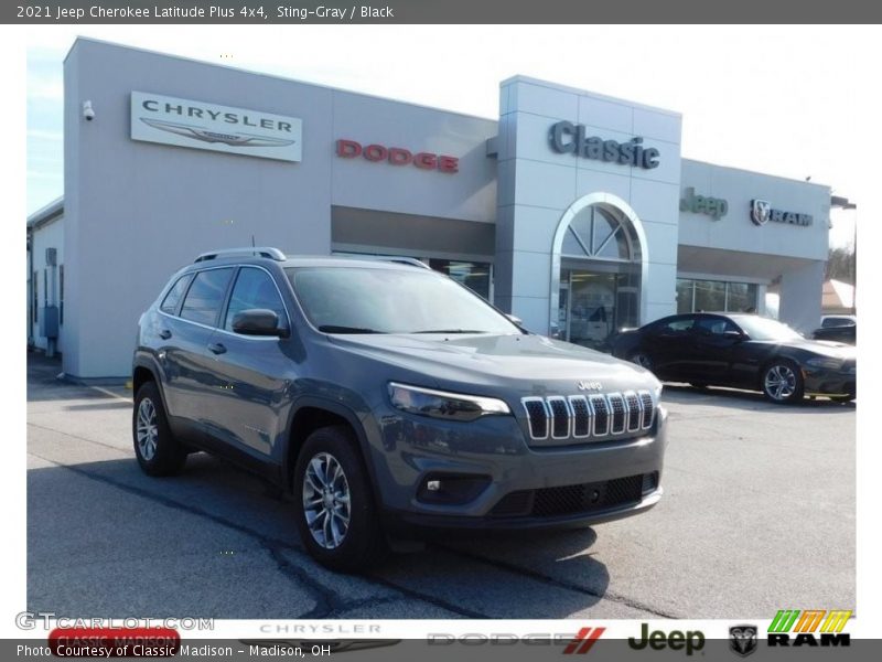 Sting-Gray / Black 2021 Jeep Cherokee Latitude Plus 4x4