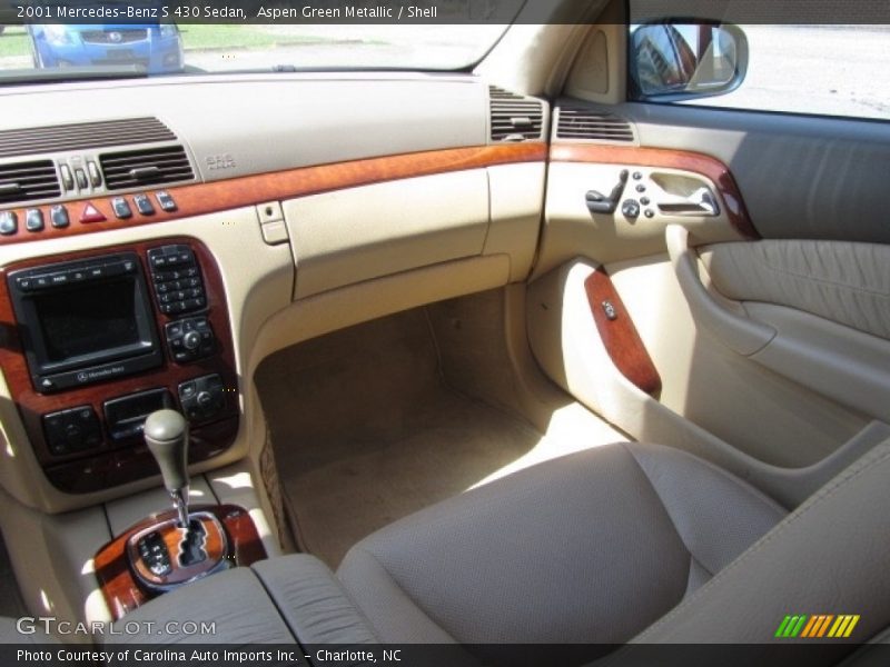 Aspen Green Metallic / Shell 2001 Mercedes-Benz S 430 Sedan