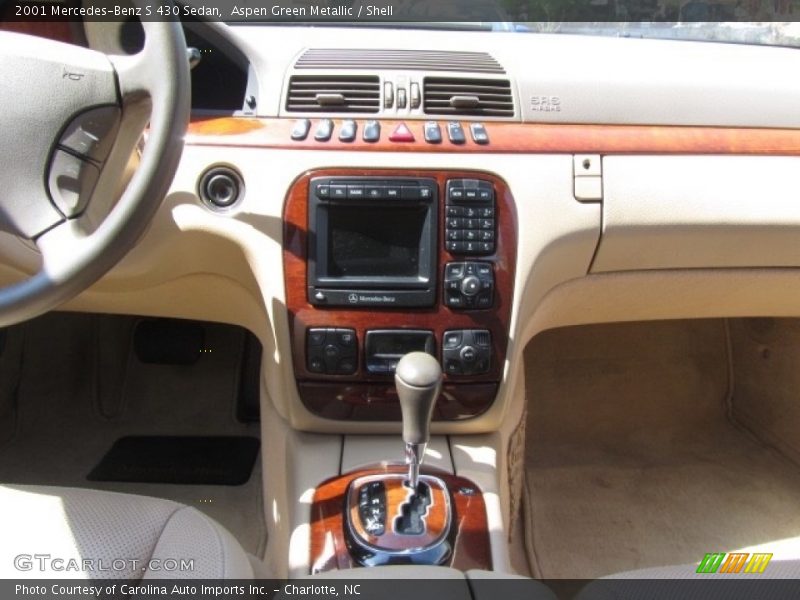 Aspen Green Metallic / Shell 2001 Mercedes-Benz S 430 Sedan