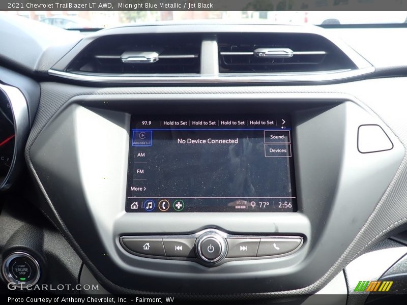 Midnight Blue Metallic / Jet Black 2021 Chevrolet TrailBlazer LT AWD