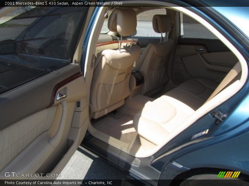 Aspen Green Metallic / Shell 2001 Mercedes-Benz S 430 Sedan