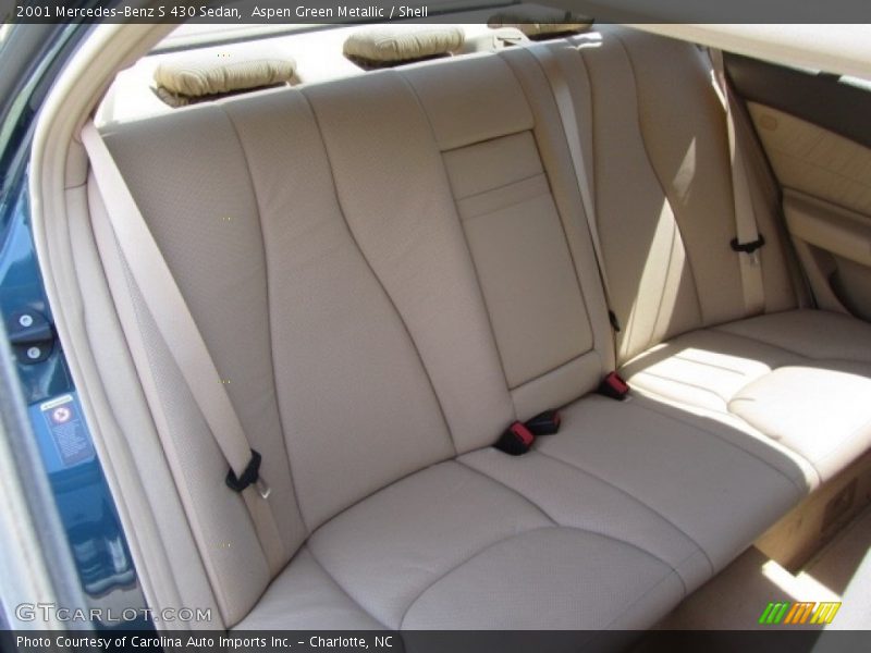 Aspen Green Metallic / Shell 2001 Mercedes-Benz S 430 Sedan