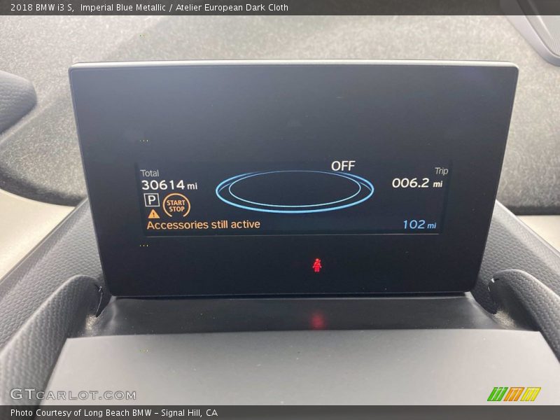 Imperial Blue Metallic / Atelier European Dark Cloth 2018 BMW i3 S