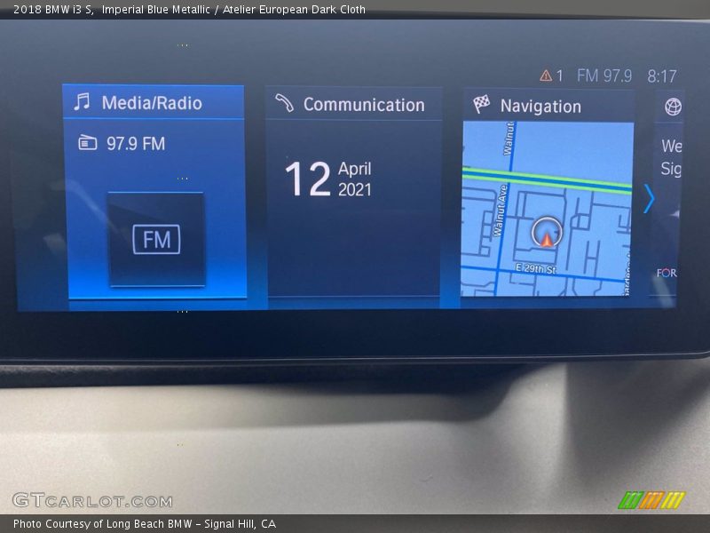 Imperial Blue Metallic / Atelier European Dark Cloth 2018 BMW i3 S